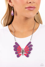 Load image into Gallery viewer, Paparazzi Accessories: Moth Maven - Purple Butterfly Necklace