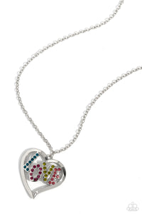 Paparazzi Accessories: Loving Landmark - Multi - Inspirational Heart Necklace