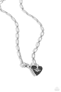 Paparazzi Accessories: Radical Romance - Black Heart Necklace