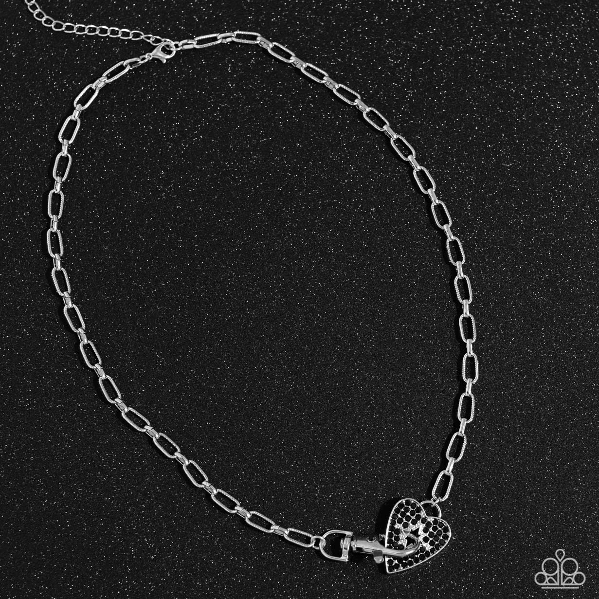 Paparazzi Accessories: Radical Romance Black Heart Necklace