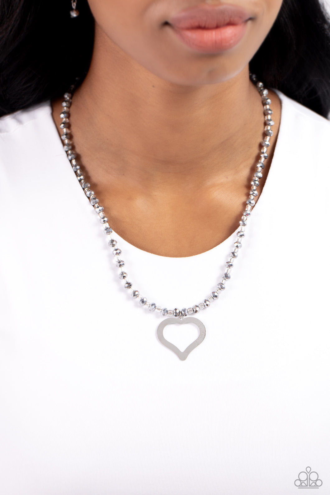 Paparazzi Accessories: Faceted Factor - Silver Necklace