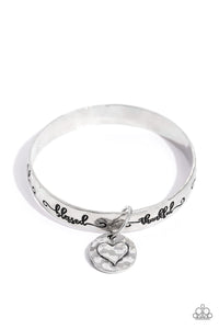 Paparazzi Accessories: Tangible Thank You - Silver Inspirational Bracelet