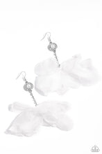 Load image into Gallery viewer, Paparazzi Accessories: Seriously Sheer - White Chiffon Earrings