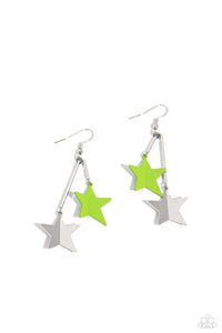 Paparazzi Accessories: Stellar STAGGER - Green Earrings