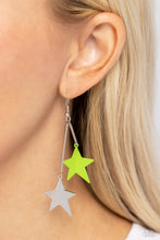 Load image into Gallery viewer, Paparazzi Accessories: Stellar STAGGER - Green Earrings