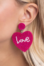 Load image into Gallery viewer, Paparazzi Accessories: Sweet Seeds - Pink Heart Earrings