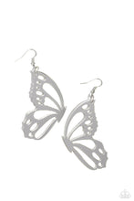 Load image into Gallery viewer, Paparazzi Accessories: WING of the World - Silver Earrings