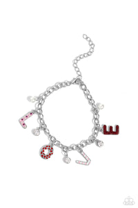 Paparazzi Accessories: "Admirable Assortment Earrings and Lovestruck Leisure Bracelet - Red SET