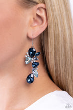 Load image into Gallery viewer, Paparazzi Accessories: Fancy Flaunter - Blue Oversized Earrings