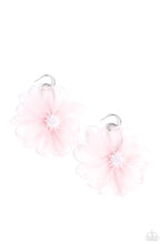 Load image into Gallery viewer, Paparazzi Accessories: Cosmopolitan Chiffon - Pink Oversized Iridescent Earrings