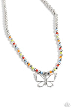 Load image into Gallery viewer, Paparazzi Accessories: Vibrant Flutter - White Butterfly Necklace