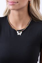 Load image into Gallery viewer, Paparazzi Accessories: Vibrant Flutter - White Butterfly Necklace