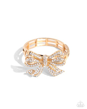 Load image into Gallery viewer, Paparazzi Accessories: Its All A-BOW-t Me - Gold Bracelet