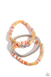 Paparazzi Accessories: Just for Fun - Orange Inspirational Bracelet