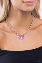 Load image into Gallery viewer, Paparazzi Accessories: Vibrant Flutter - Multi Butterfly Necklace