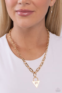 Paparazzi Accessories: Your Number One Follower - Gold Sports Lover Necklace