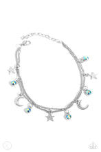 Load image into Gallery viewer, Paparazzi Accessories: Stellar Sashay - Blue Iridescent Anklet