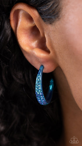 Paparazzi Accessories: Obsessed with Ombré - Blue Earrings