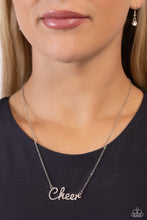 Load image into Gallery viewer, Paparazzi Accessories: Cheer Squad - White Iridescent Necklace