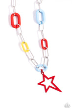 Load image into Gallery viewer, Paparazzi Accessories: Stargazing Show - Red Acrylic Necklace