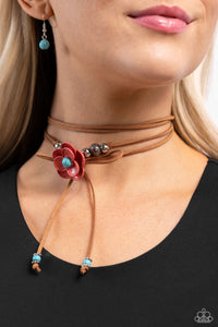 Paparazzi Accessories: Wanderlust Wrap - Blue Necklace
