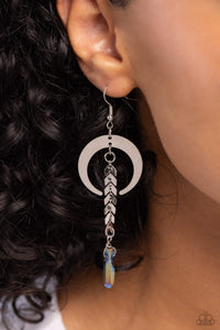Paparazzi Accessories: Lounging Laurel - Multi Oil Spill Earrings