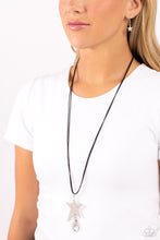 Load image into Gallery viewer, Paparazzi Accessories: Default Dreamer - Black Inspirational Lanyard Necklace