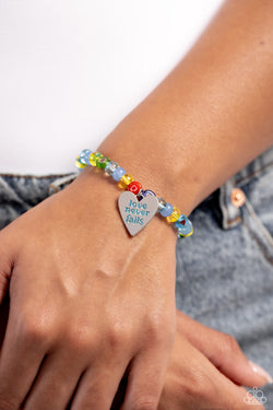 Paparazzi Accessories: Unstoppable Love - Multi Inspirational Bracelet
