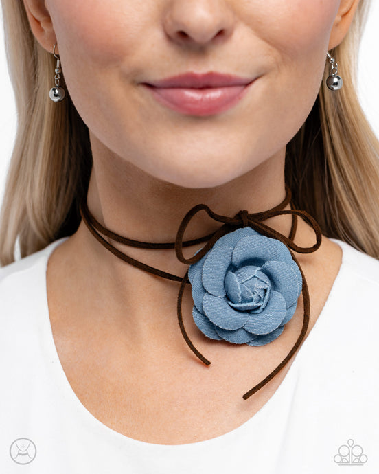 Paparazzi Accessories: Floral Folktale - Brown Choker Necklace