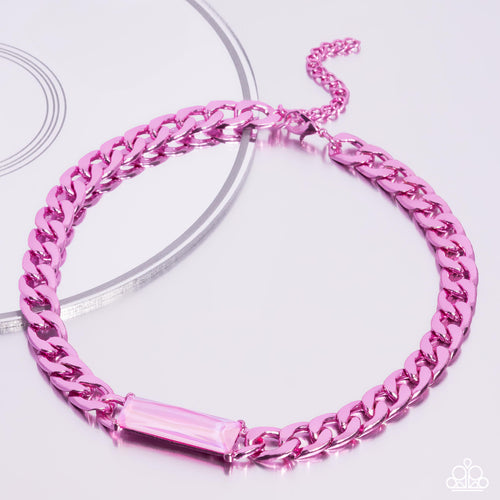Paparazzi Accessories: Urban Royalty - Pink Necklace - Life Of The Party Exclusive