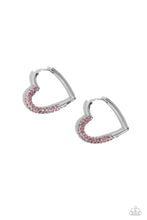 Load image into Gallery viewer, Paparazzi Accessories: Be Mine, Valentine? - Pink Heart Earrings