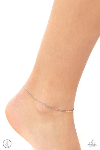 Paparazzi Accessories: High-Tech Texture - Silver Anklet
