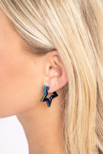 Load image into Gallery viewer, Paparazzi Accessories: In A Galaxy STAR, STAR Away - Multi Oil Spill Earrings