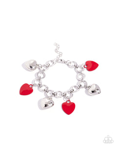 Paparazzi Accessories: Whole Lotta Love - Red Bracelet