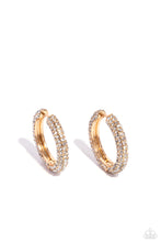 Load image into Gallery viewer, Paparazzi Accessories: Glowing Praise - Gold Hoop Earrings