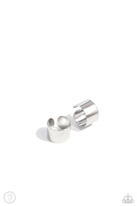 Paparazzi Accessories: Seize the Chicness - Silver Cuff Earrings