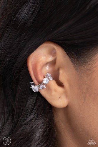 Paparazzi Accessories: Breathtaking Blend - Silver Cuff Earrings