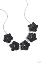 Load image into Gallery viewer, Paparazzi Accessories: Balance of FLOWER - Black Leather Necklace
