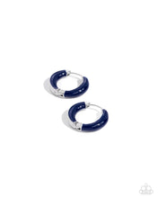 Load image into Gallery viewer, Paparazzi Accessories: Pivoting Paint - Blue Earrings