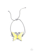 Load image into Gallery viewer, Paparazzi Accessories: Aerial Adornment - Yellow Butterfly Bracelet