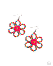 Load image into Gallery viewer, Paparazzi Accessories: FLOWER Forward - Orange Acrylic Earrings