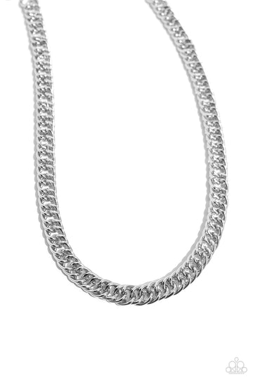 Paparazzi Accessories: Industrial Ideology - Silver Necklace