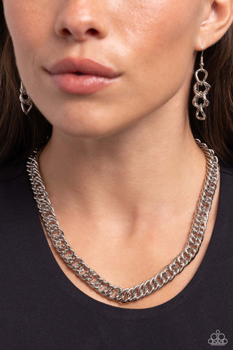 Paparazzi Accessories: Industrial Ideology - Silver Necklace