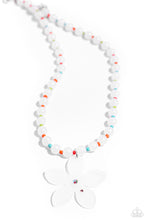 Load image into Gallery viewer, Paparazzi Accessories: Nostalgic Novelty - White Iridescent Necklace