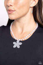 Load image into Gallery viewer, Paparazzi Accessories: Nostalgic Novelty - White Iridescent Necklace