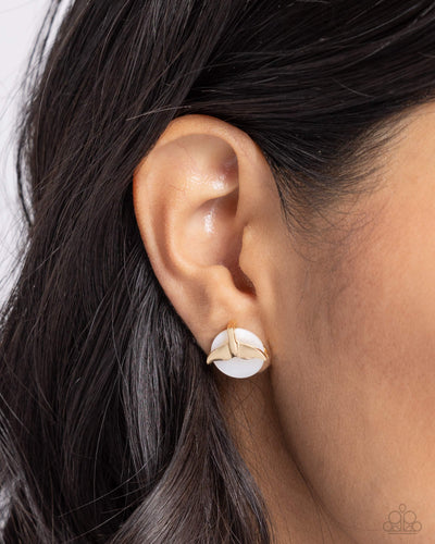 Paparazzi Accessories: Mermaidcore - Gold Post Earrings
