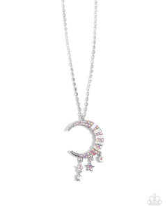 Paparazzi Accessories: Lunar Landmark - Pink Iridescent Necklace