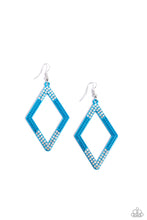 Load image into Gallery viewer, Paparazzi Accessories: Eloquently Edgy - Blue Earrings