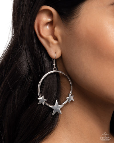 Paparazzi Accessories: Let SPARKLE Ring! - Silver Earrings