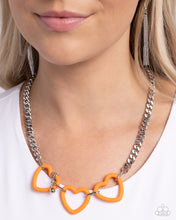 Load image into Gallery viewer, Paparazzi Accessories: Heart Homage - Orange Necklace